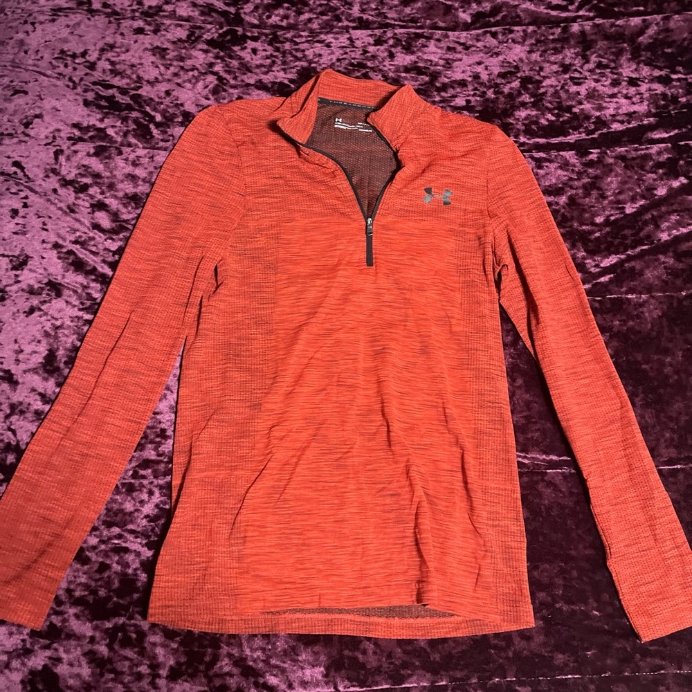 Under Armour Quarter Zip Men’s Performance Lightweight Pullover Color Red Size S